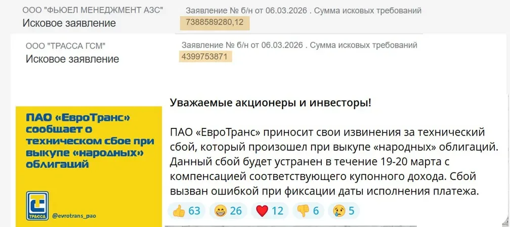 Продолжение истории с ЕвроТрансом: вероятность дефолта