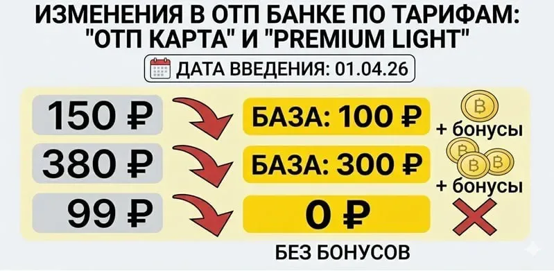 ОТП вводит невыгодное округление кэшбэка с 01.04.26