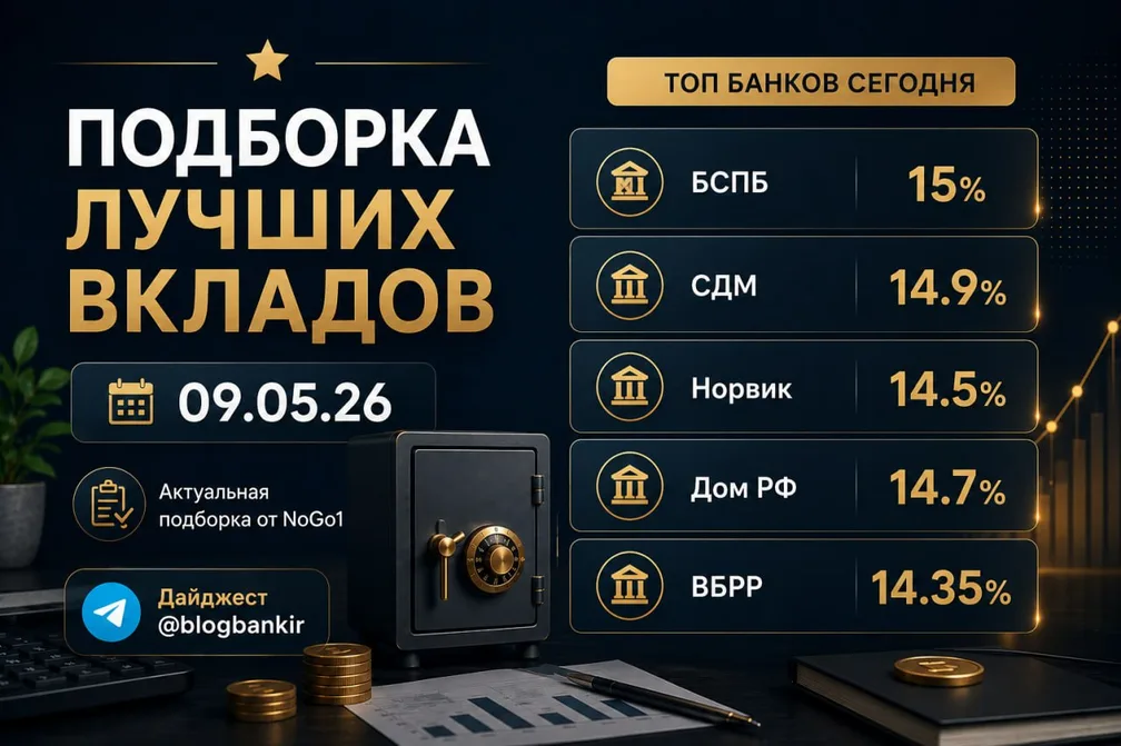 Самые выгодные вклады (09.05.2026)