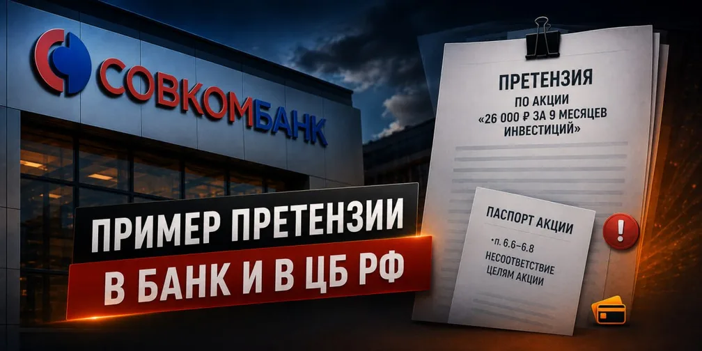 Пишем жалобу на Совкомбанк