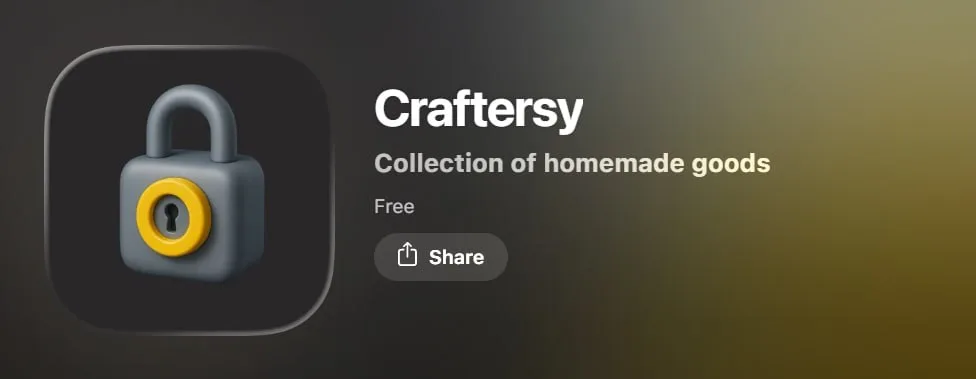 Приложение Т-Банка в AppStore выложено под названием Craftersy