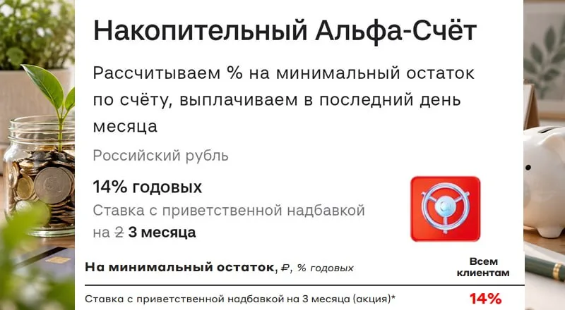 Альфа-Банк изменил срок промо-ставки по НС с 2 до 3 месяцев