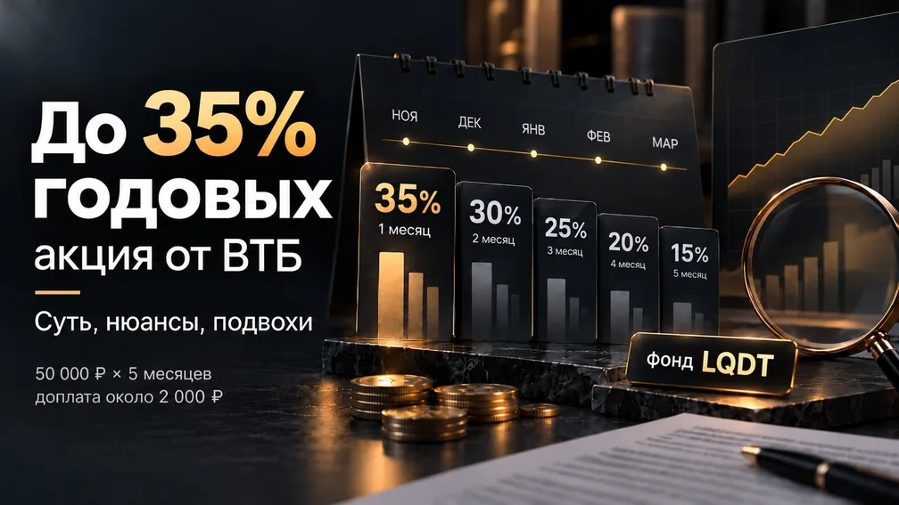 До 35% годовых — акция от ВТБ